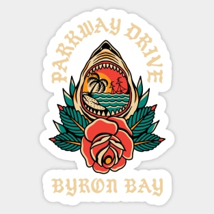 Parkway Drive Merch Byron Shark Sticker